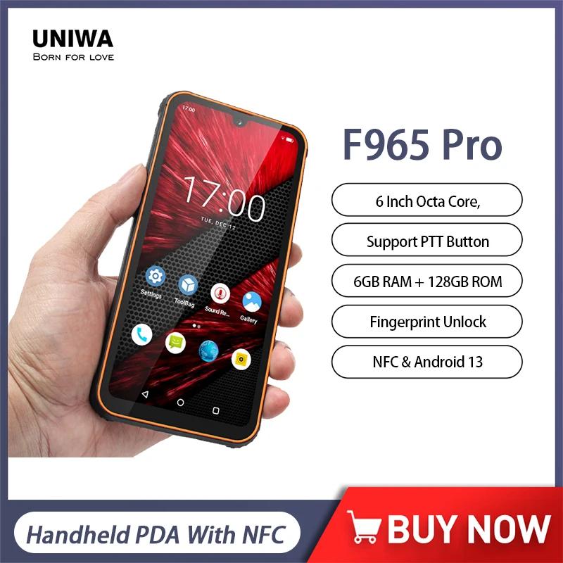 UNIWA F965  ߰ Ʈ, ȵ̵ 13, 6 ġ, 6GB + 128GB  PTT ŰŰ, ޴ PDA ޴, NFC 
